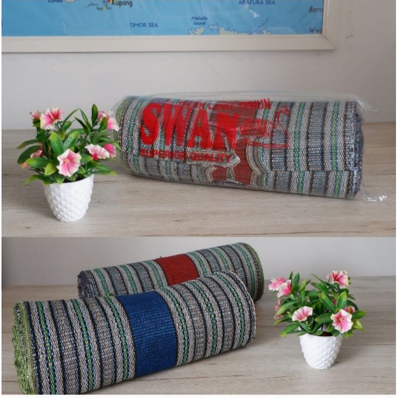 Tikar Lipat Anyam / tikar hajat uk 180x200 / tikar piknik / tikar serbaguna uk 180x200