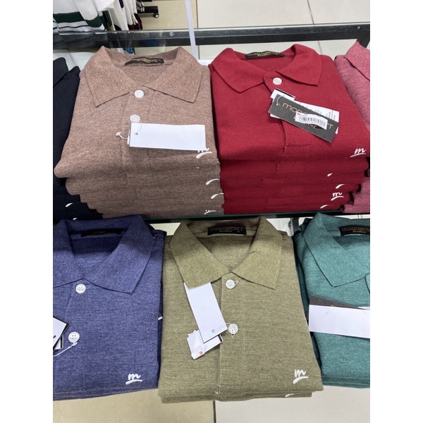 MODASPORT kaos kerah polos pendek