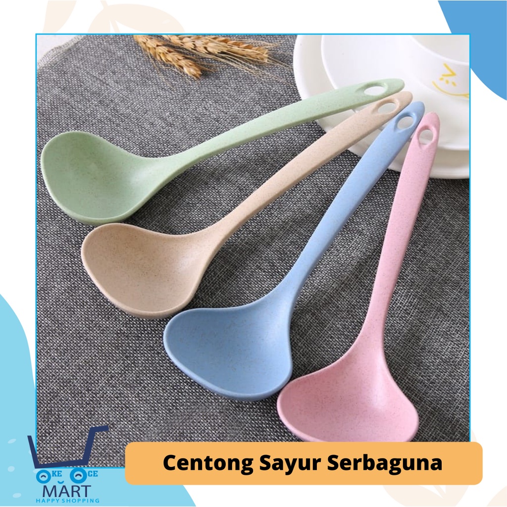 

Sendok Centong Sup Sop Sayur Kuah bahan Gandum / Centong Sayur Kuah Bubur Serbaguna [00303]