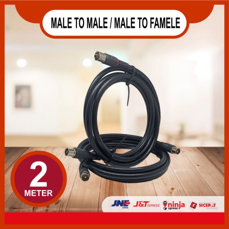 Jual Kabel Antena Tv Loop Out Set Top Box Male To Male Male To Famele