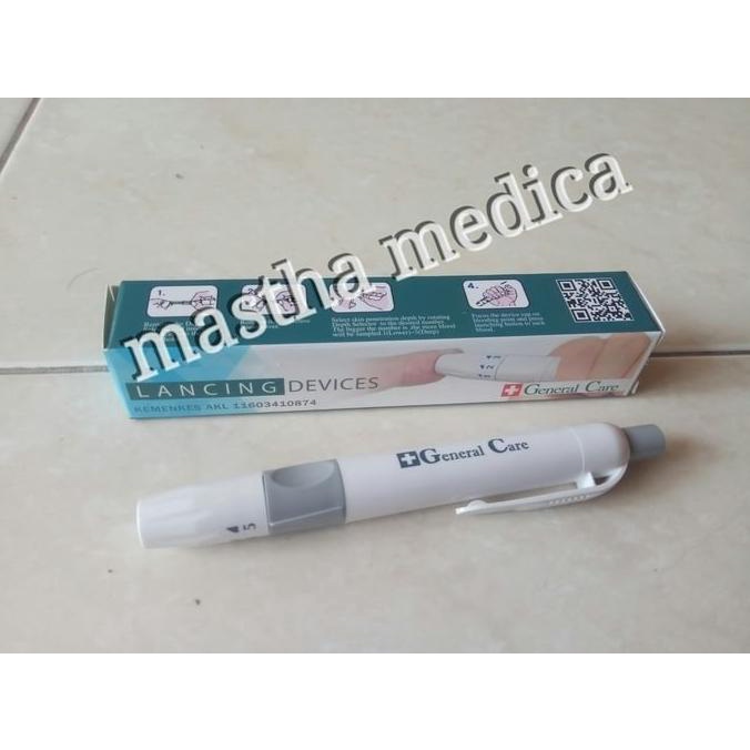 Pen Bekam SELLA   silver  /  Pena  jarum lancet SELLA