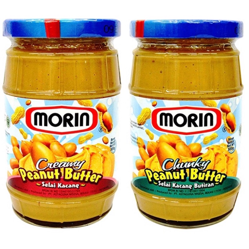 

MORIN PEANUT BUTTER 300 GR / MORIN / PEANUT / BUTTER / CHUNKY / CREAMY / 300GR / Selai / Kacang / Spread