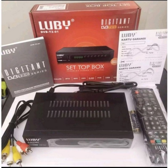 ALJ Luby DVB-T2-02 HD STB Set Top Box Receiver Siaran Digital TV ORI