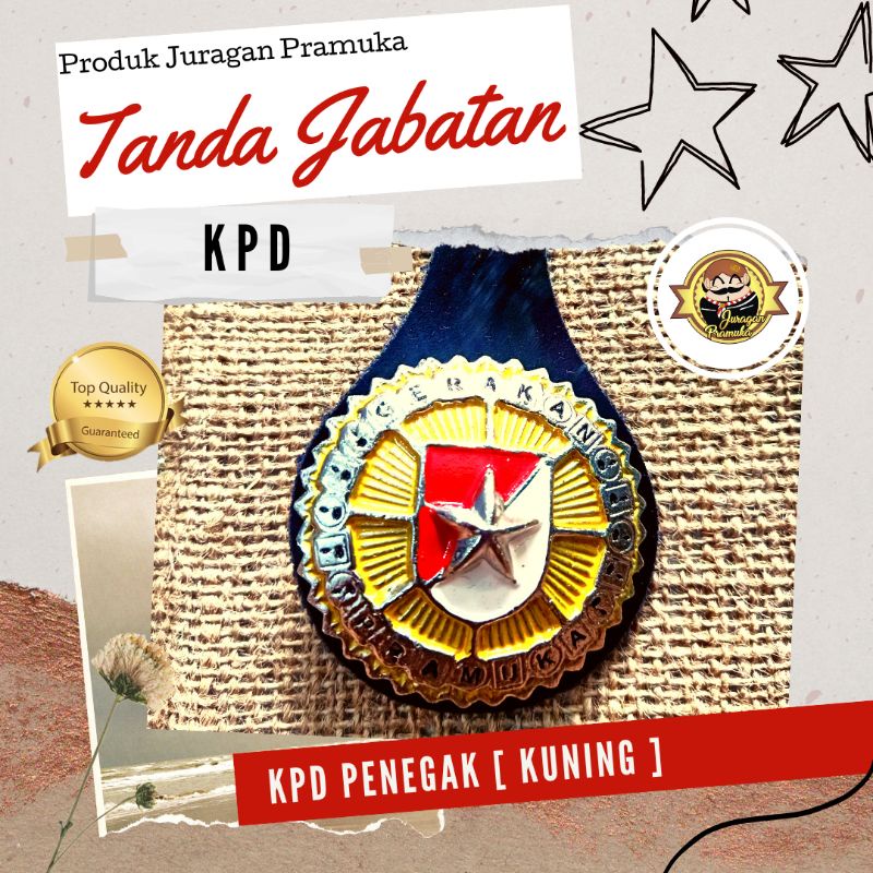 TANDA JABATAN PRAMUKA PELATIH [ KPD - KPL ] MODEL KUNINGAN COR ( PRAMUKA )