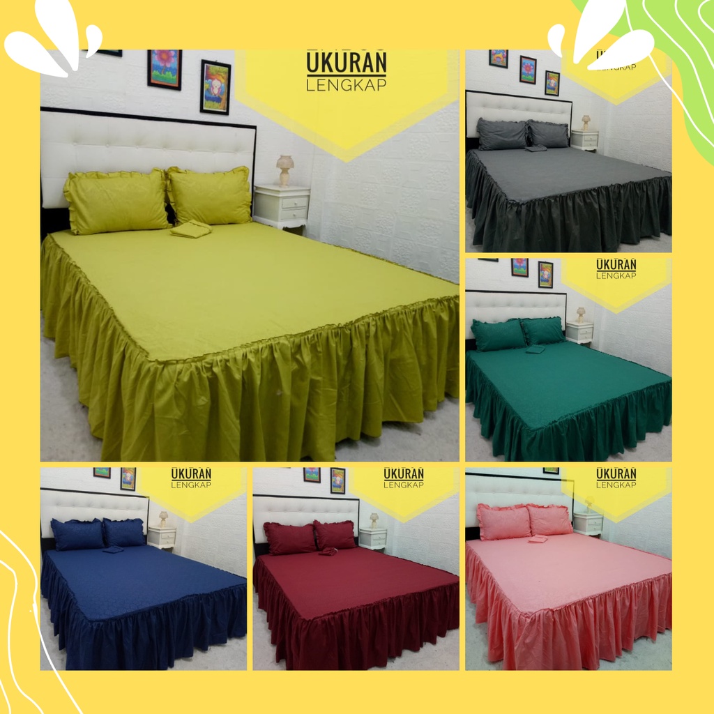 Sprei Rumbai Seprai Susun Seprei Renda Homemade Polos Embos Ukuran 180x200 160x200 200x200