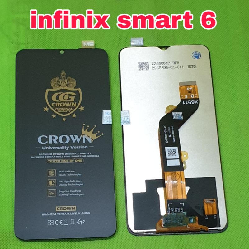 lcd ts touchscreen infinix smart 6 x6511b fullset