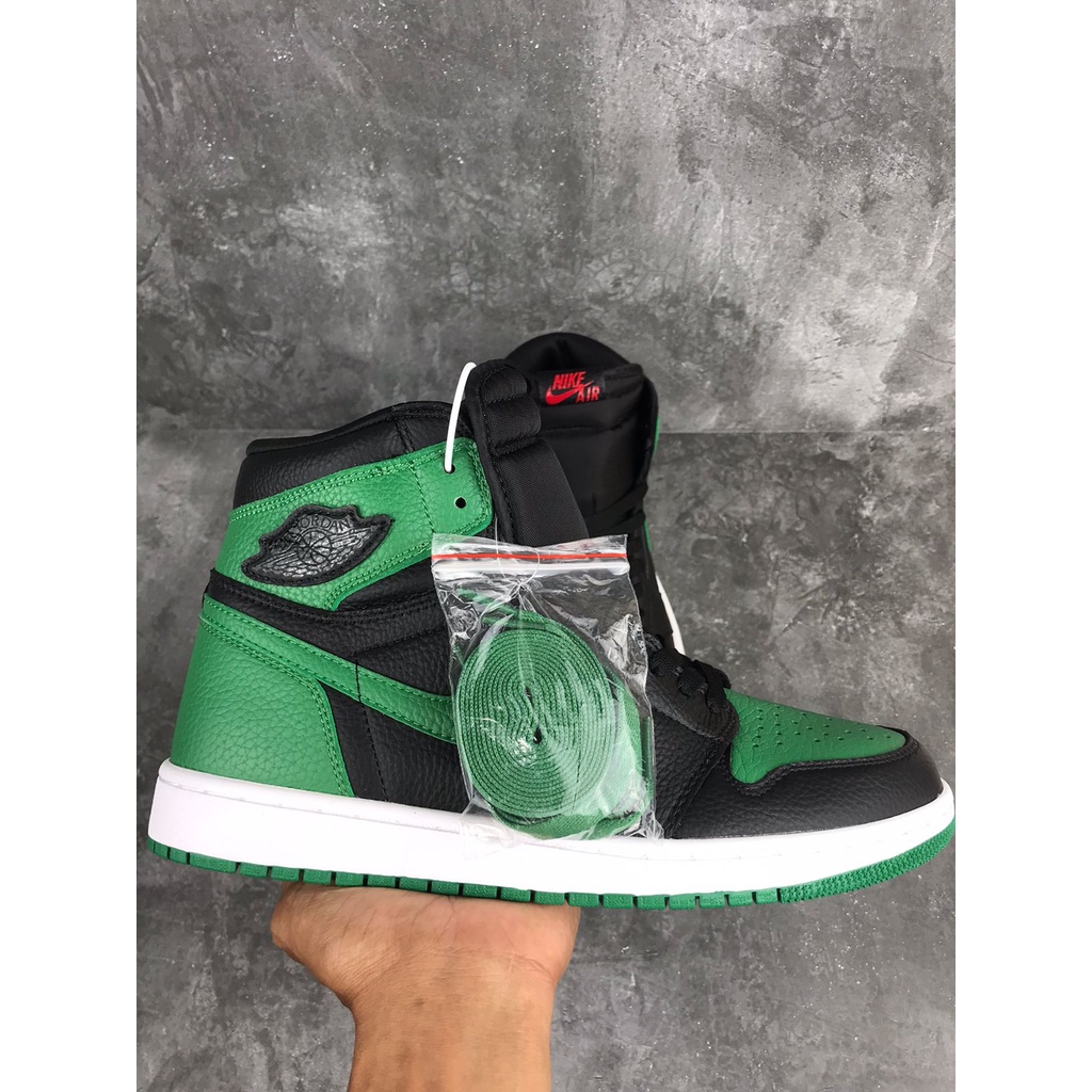 Jordan1 High Pine green, 100% Real Pic.