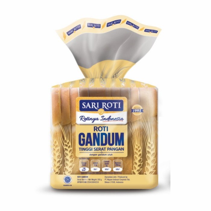 

Roti Gandum Sari Roti - 350 Gram