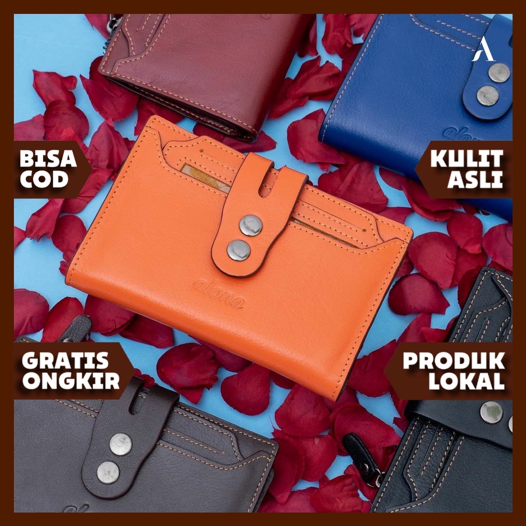 Bifold Dompet TIANNA Leather Small Card Wallet Slot Kartu Banyak 2 Sekat Ruang ATM STNK Coin Koin da