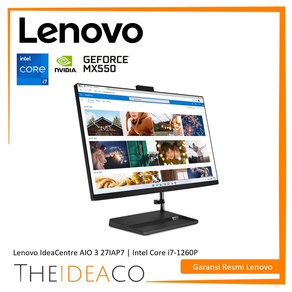 Lenovo IC AIO 3 27IAP7 | i7-1260P 16GB 512GB SSD + 1TB HDD Touch W11H