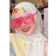 BEAUTY! !! Luminous Party Colourful !! Kaca mata tik tok Lampu Lamp Accesories Foto Selfie LED  Nyala / Kacamata Warna Party Glasses Viral LED Nyala Malam Colorful Eyeglass Beauty Presbiopi Malam, Diopter Laku Laris Aneh Tapi Bagus Pesta Kado Unik Fashion