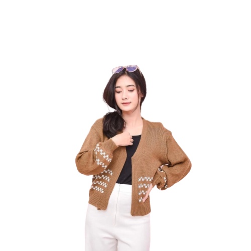 ZAHRA - SHIRA CROP Cardy / Crop Cardy / Cardigan Crop / Cardigan Rajut / Cardigan wanita