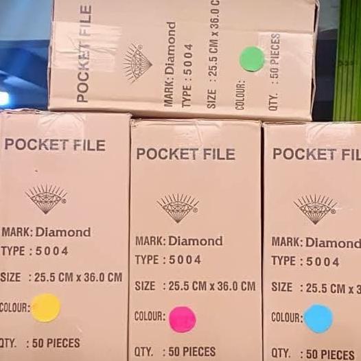 

Map Diamond pocket file 5004 ( isi 50 pcs)