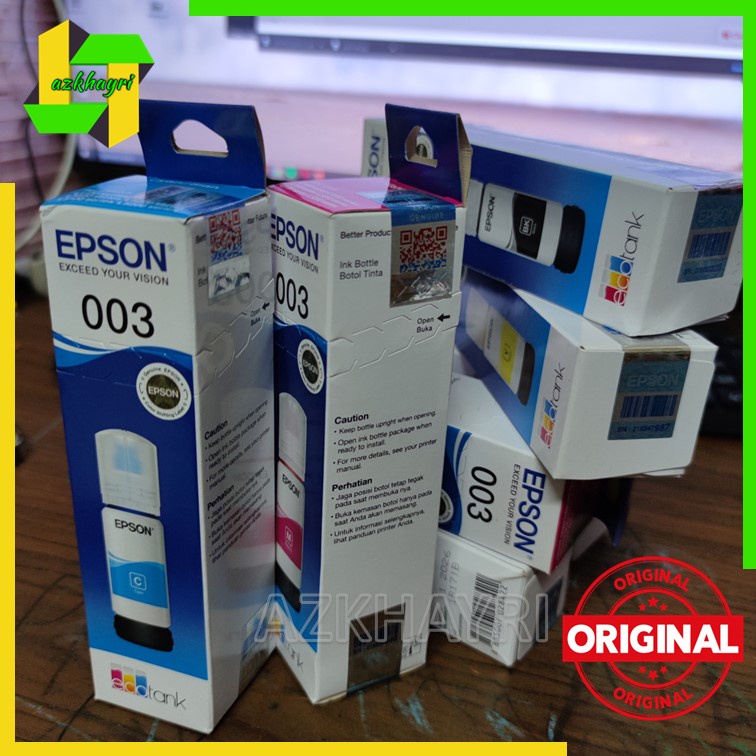 Tinta Epson 003 Original Cyan Magenta Yellow Black