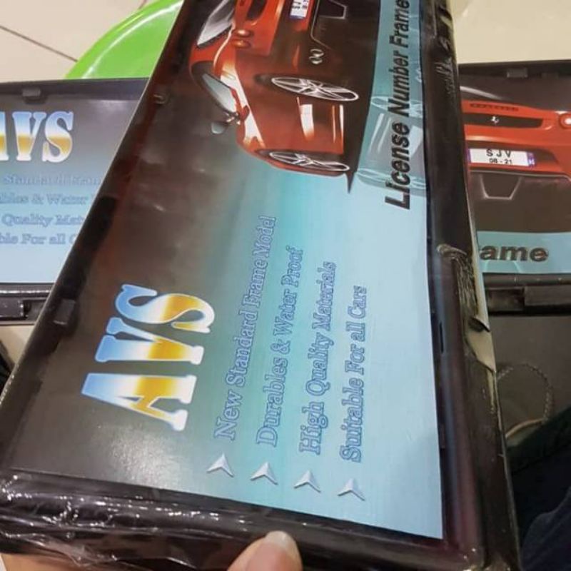 Dudukan Plat Nomor Mobil AVS - Tatakan Plat Nomor Kendaraan Roda 4 Anti Getar Bahan Tebal Kokoh