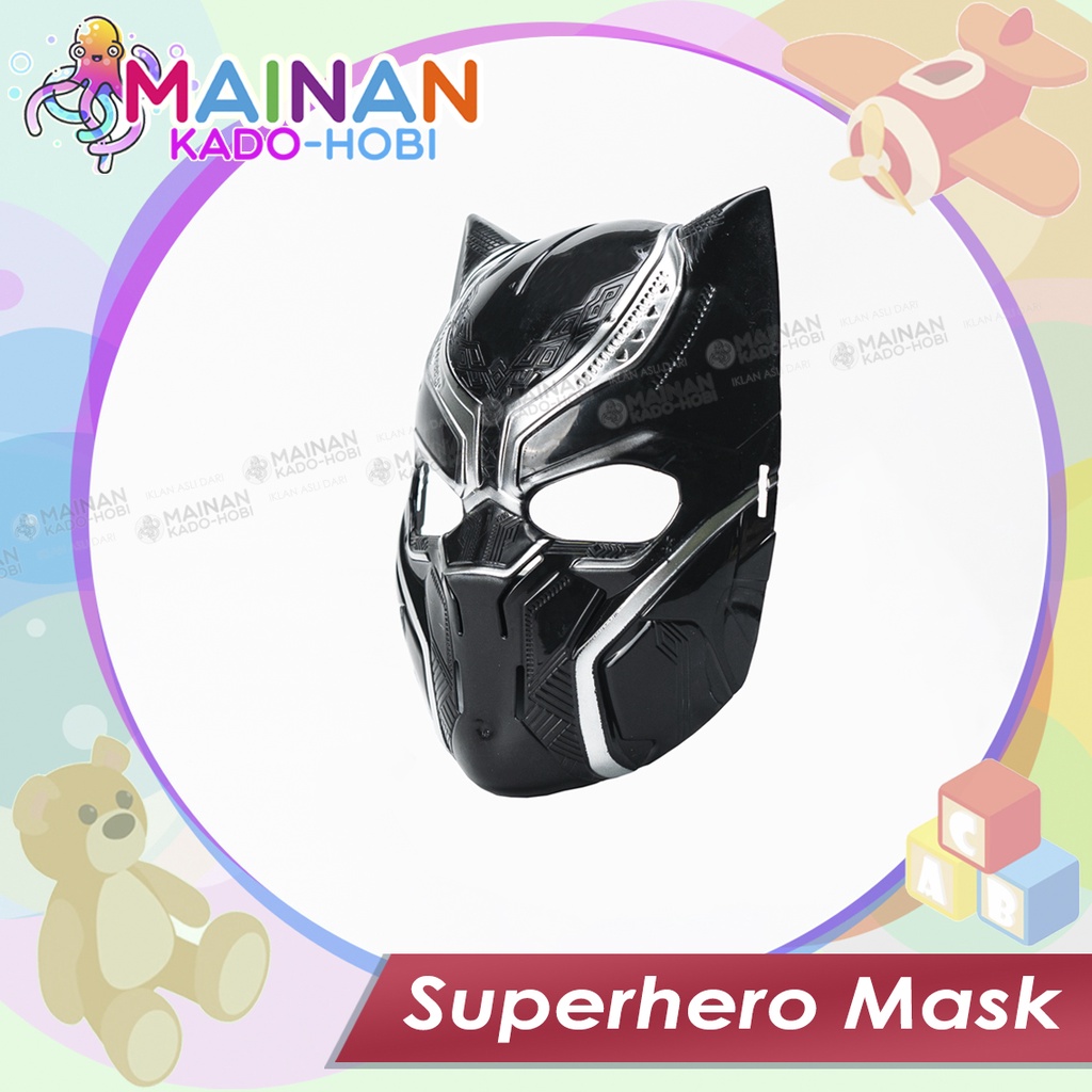 MAINAN ANAK MASK TOPENG SUPERHERO AVENGERS BLACK PANTHER