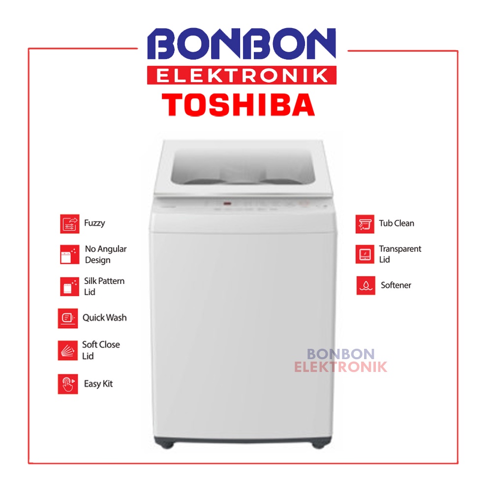 Toshiba Mesin Cuci 1 Tabung 7KG AW-M801AN (WW) / AW M801AN WW