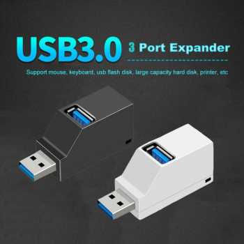 Mini USB Hub Super Speed Dengan 2 Port USB 2.0 dan 1 Port USB 3.0 Untuk Laptop Komputer / Usb Hub 3 Ports Connection USB 2.0 Kecepatan Data Transfer Rate Up To 480 Mbps / Super Speed Usb Konektor Usb Cabang 3 Ports Mini Super Speed / USB Transfer Data