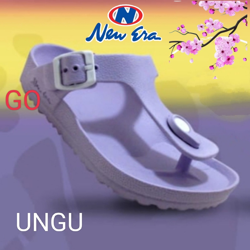 gof NEW ERA TG 49052 Sandal SZ 32-36 Jepit Anak PEREMPUAN Tanggung Sendal Japit Karet Anti Slip Original