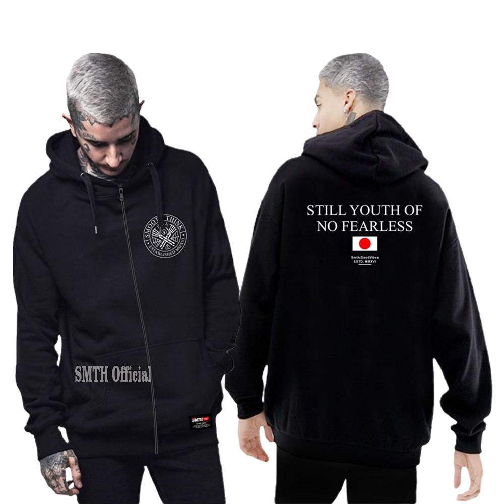 bhe nda - Jaket Pria Motif Fearless.,