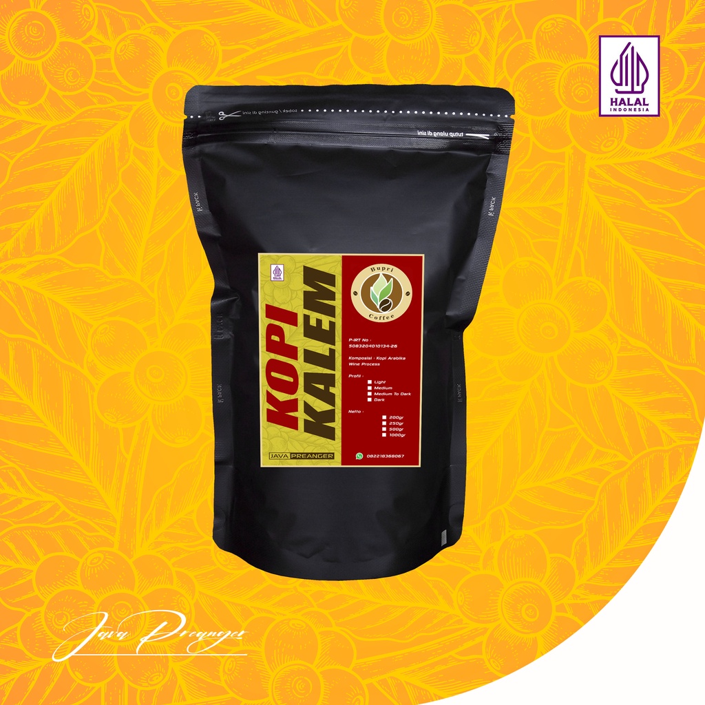 

Kopi Kalem Kopi Bubuk Arabika Wine Kopi Asli Kopi Alami 200gr