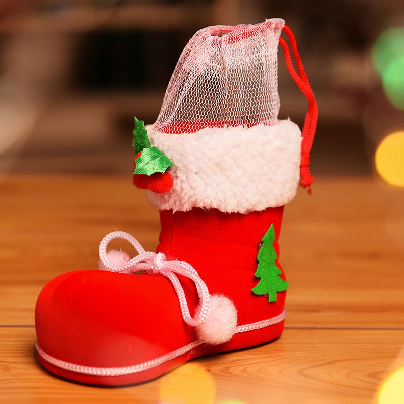 Serenity Sepatu Natal Santa Christmas Boots Karakter Unik - SNS01