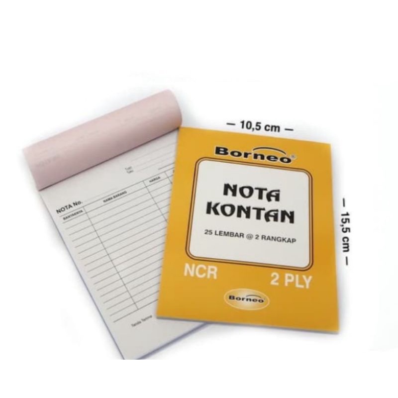 

Nota Kontan Borneo Kecil 2 Play NCR