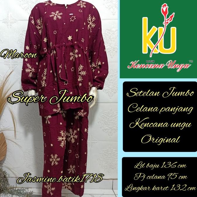 SETELAN CELANA PJ MUSLIM JUMBO KENCANA UNGU