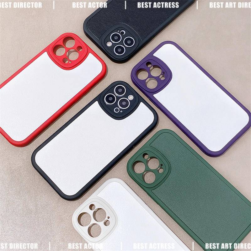 IPHONE Casing Ponsel Bahan Kulit Matte Kulit Domba Ultra Tipis Untuk Iphone14 13 12 11 Pro Max Mini Plus Soft Cover