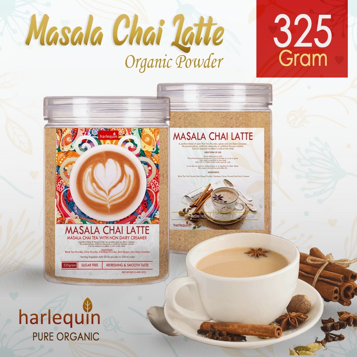 

[BEST SELLER] Masala Chai Tea Latte 325Gr Teh Rempah India dengan Krimer tanpa Gula