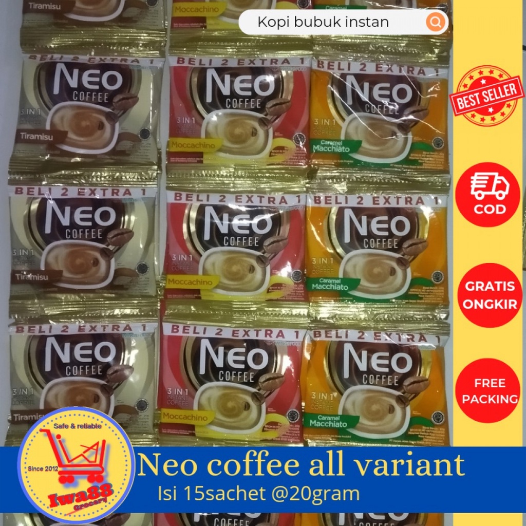 

Neo coffe kopi bubuk instan 1 renceng