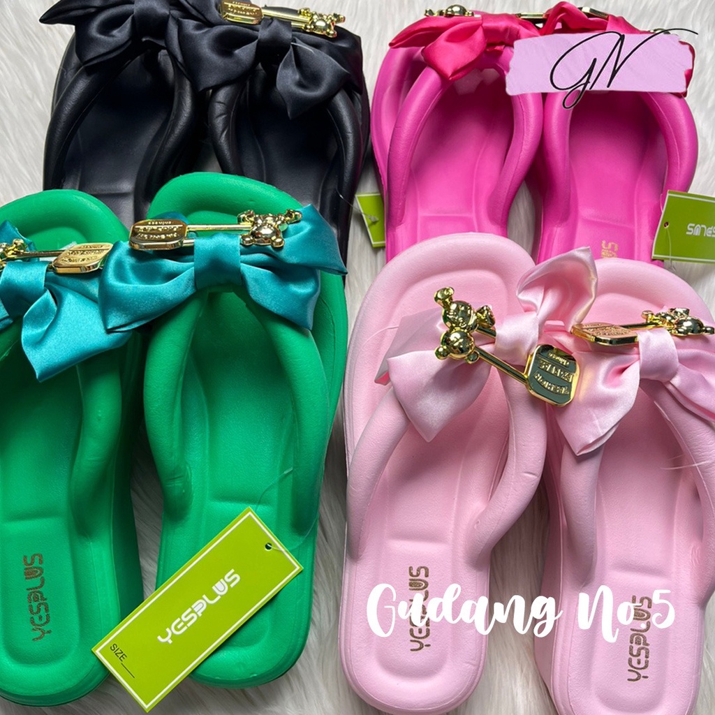 GN-8211-3 Sandal Jepit Jelly Anti Slip Sandal Wanita Korean Style Import Yesplus Rubber