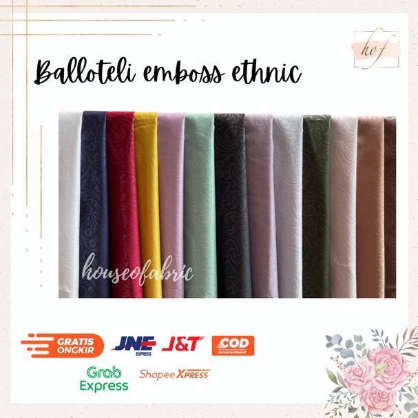 Kain Balloteli Emboss Ethnic ecer METERAN