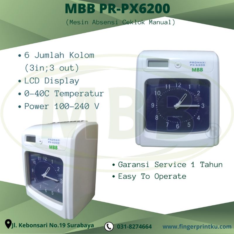 Mesin Absensi Manual Kartu Kertas Check Lock Ceklok Timetronic 101 Murah Absen Manual Cek Lok MBB Al