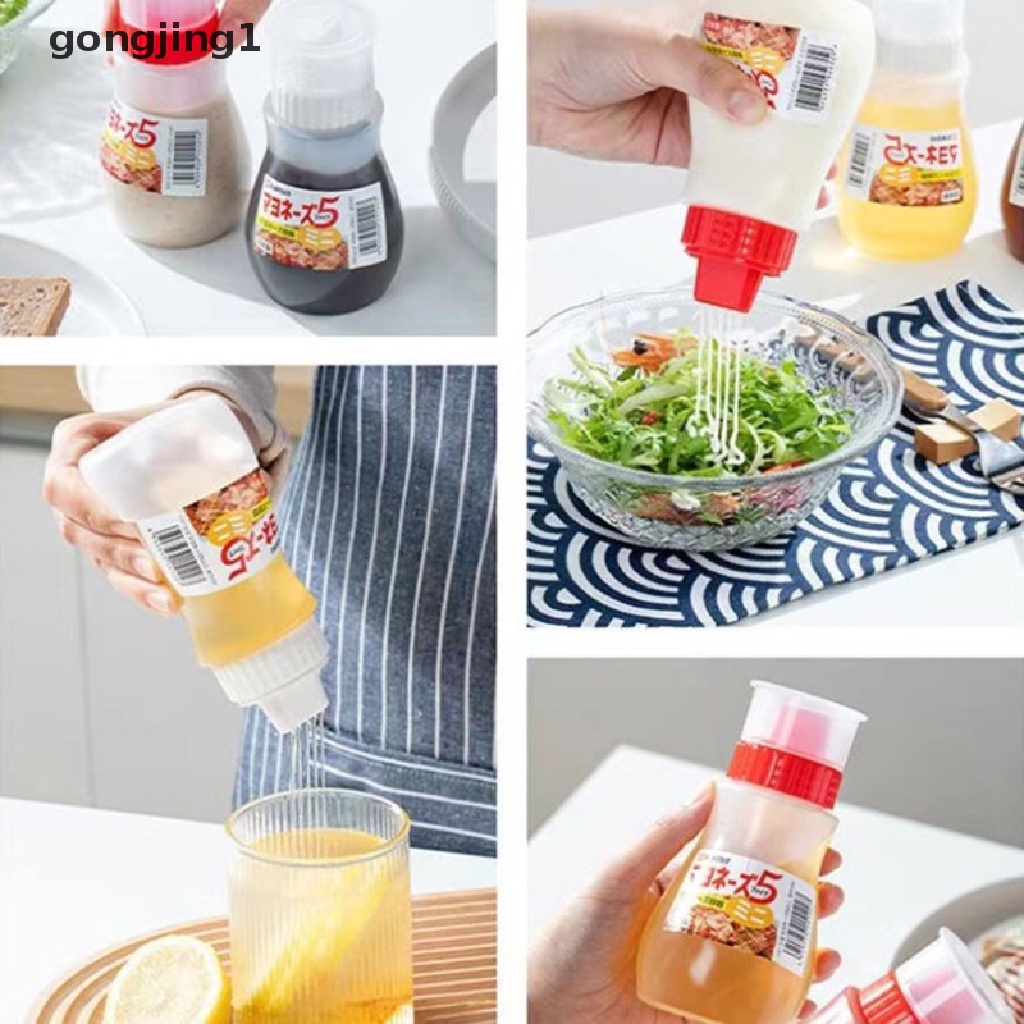 Ggg Botol Saos Minyak Bumbu 5 Lubang Tempat Saos Kecap JamMayonnaise Olive Oil Squeeze Dispenser Aksesoris Dapur Tools ID