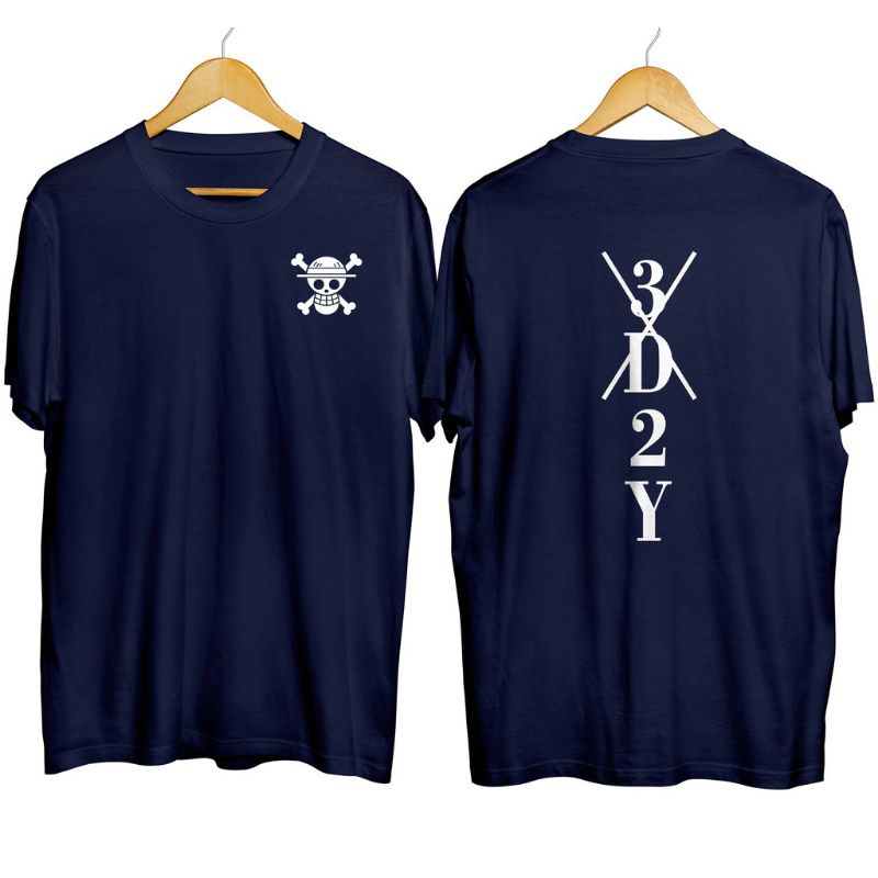 Kaos ONE PIECE 3D2Y BAJU ANIME JEPANG (Pria & Wanita)