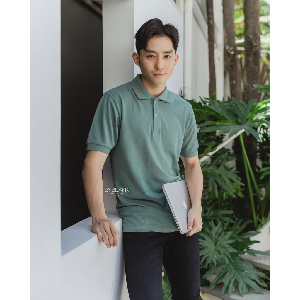 AKITA POLO SHIRT - Kaos Polo Pria in Mineral Green