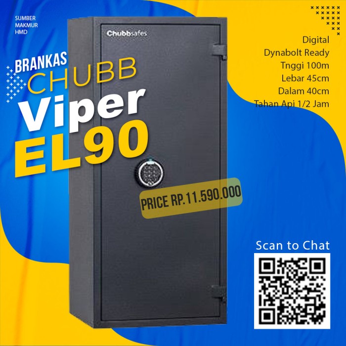 Brankas Chubb Viper El 90 Brankas Tahan Api