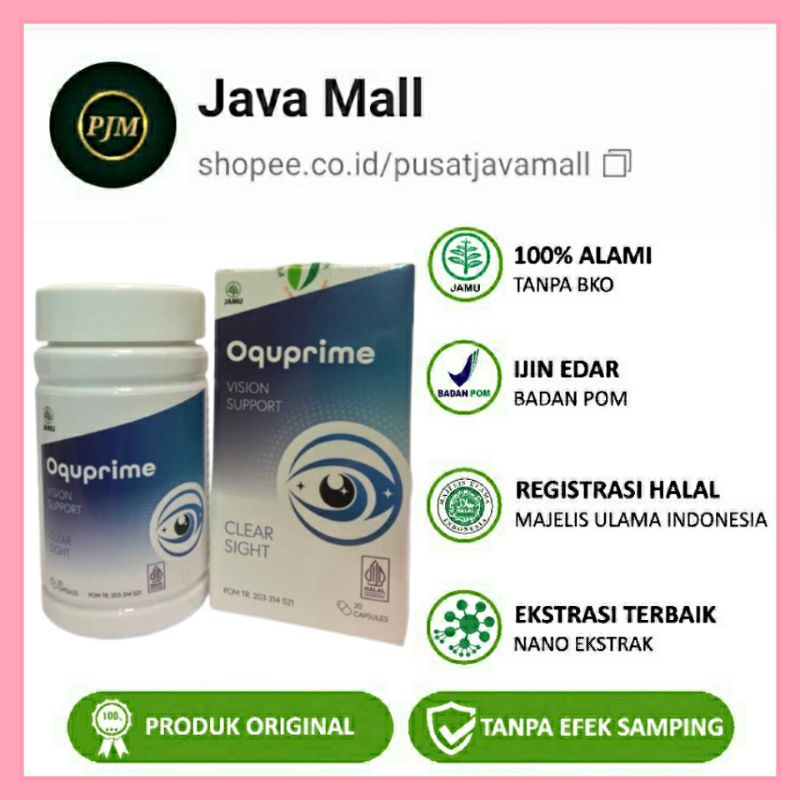 Oquprime Obat Mata Minus Plus Silinder Katarak Glaukoma Ampuh