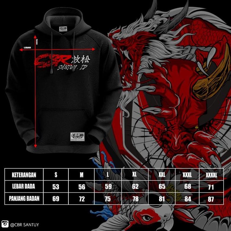 Hoodie SPECIAL DEVIL KOHAKU [ LIMITED EDITION ] | ORIGINAL CBR_SANTUY.ID (KODE J8553)