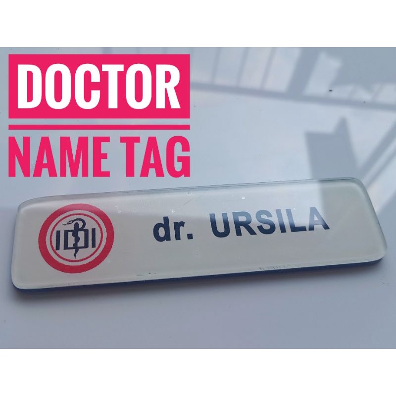 NAME TAG DOKTER, LOGO IDI