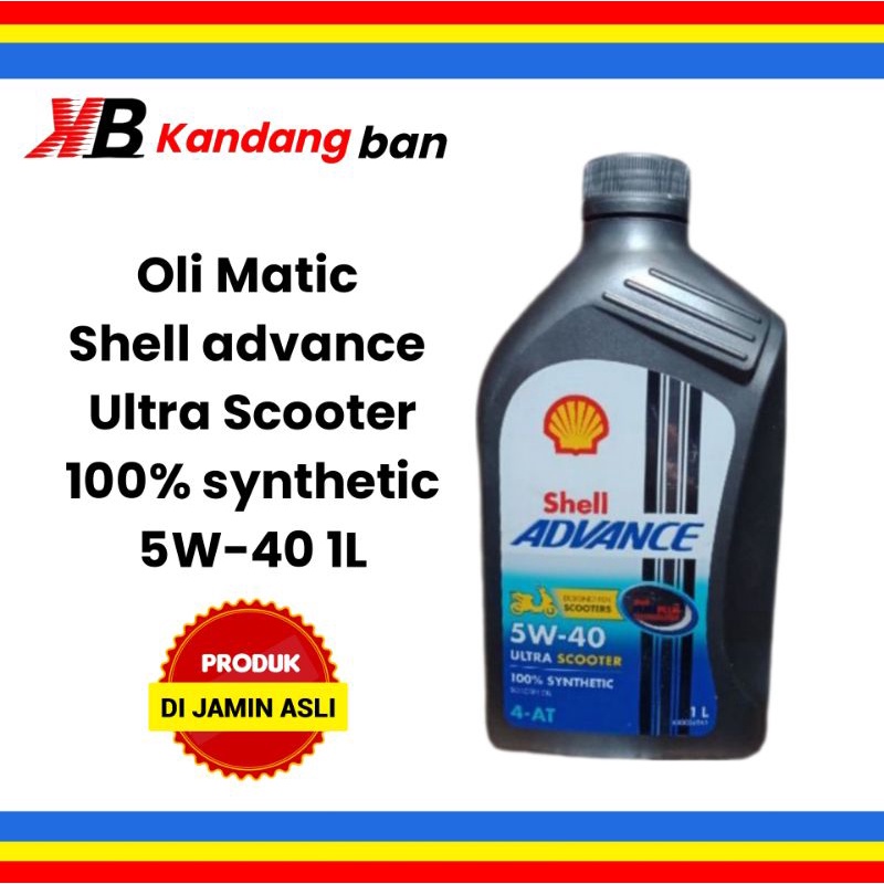 OLI MATIC SHELL ADVANCE ULTRA FULL SYINTHETIC 5W-40 1L (100% ORIGINAL)