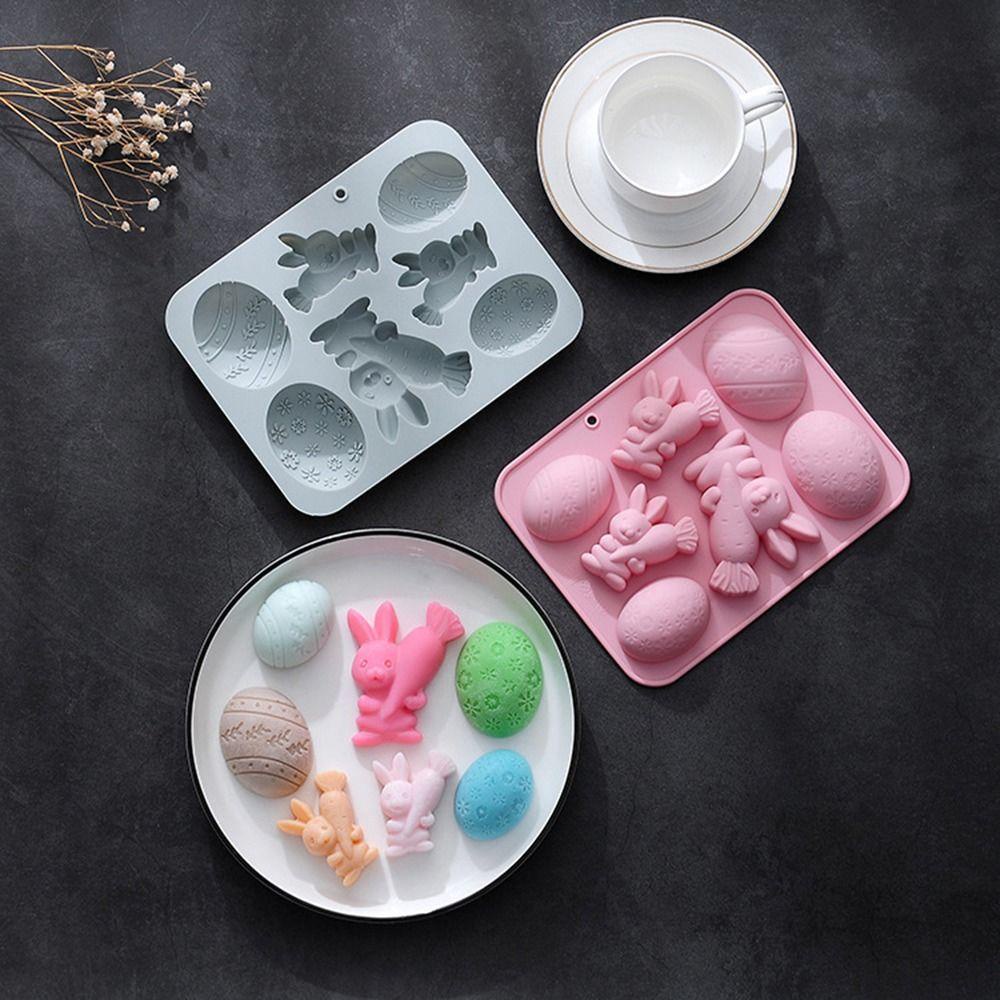 Top Easter Silicone Mold Handmade Cetakan Sabun Dekorasi Liburan 8rongga