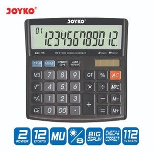 

TERBATAS Calculator / Kalkulator Joyko CC-11A / 12 Digits / Check Correct