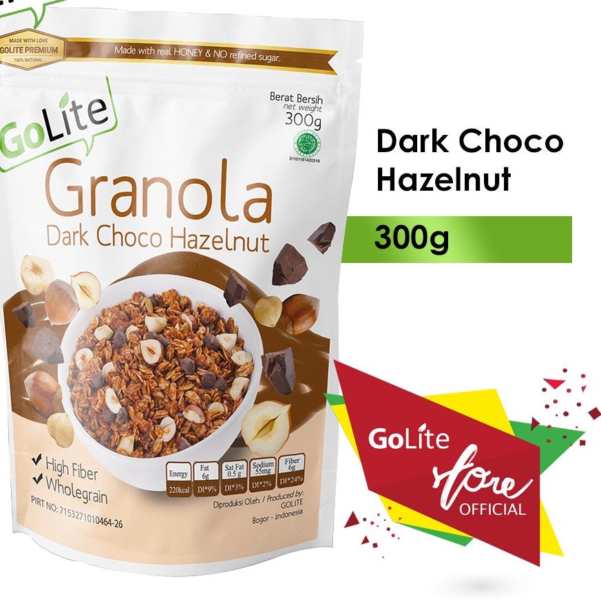 

EXCLUSIVE!Granola GoLite Dark Choco Hazelnut Toasted Muesli 300g|KD9
