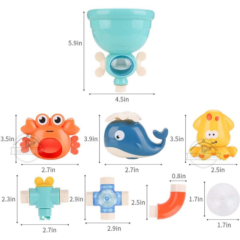 Baby Bath Toys 4in1 Mainan Mandi Bayi Mainan Mandi Anak Mainan Air Anak Mandi