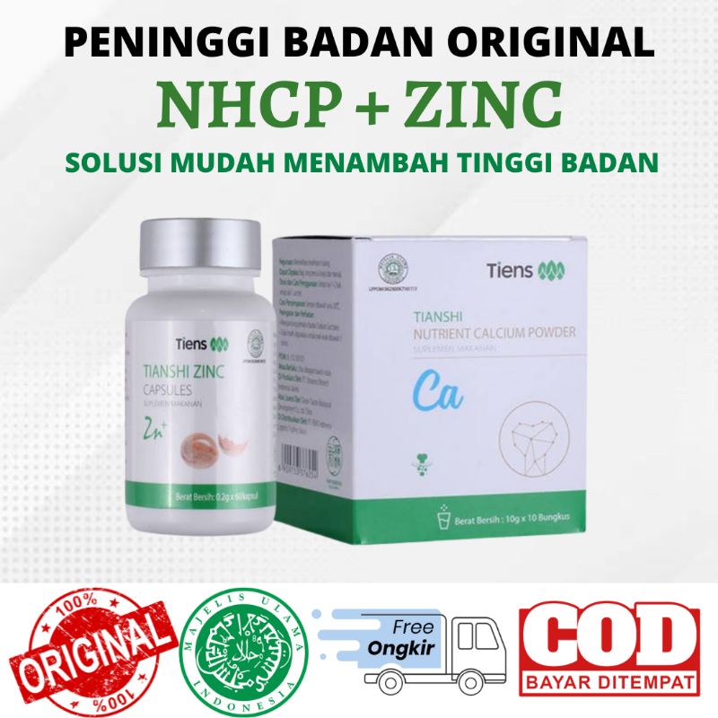 PENINGGI BADAN TIENS | ZINC KAPSUL DAN SUSU KALSIUM | PENINGGI BADAN TERBAIK 100% ORIGINAL TIANSHI