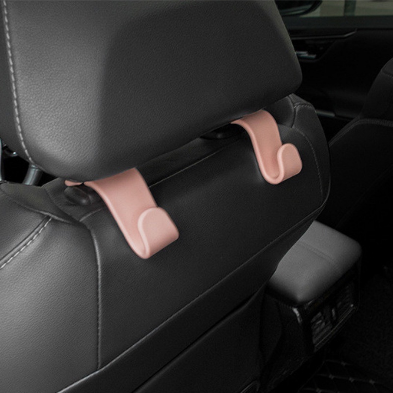 2pcs Kait Plastik Punggung Kursi Mobil Tahan Lama/Holder Penyimpanan Dudukan Headrest Otomatis Untuk Tas Belanja Handbag