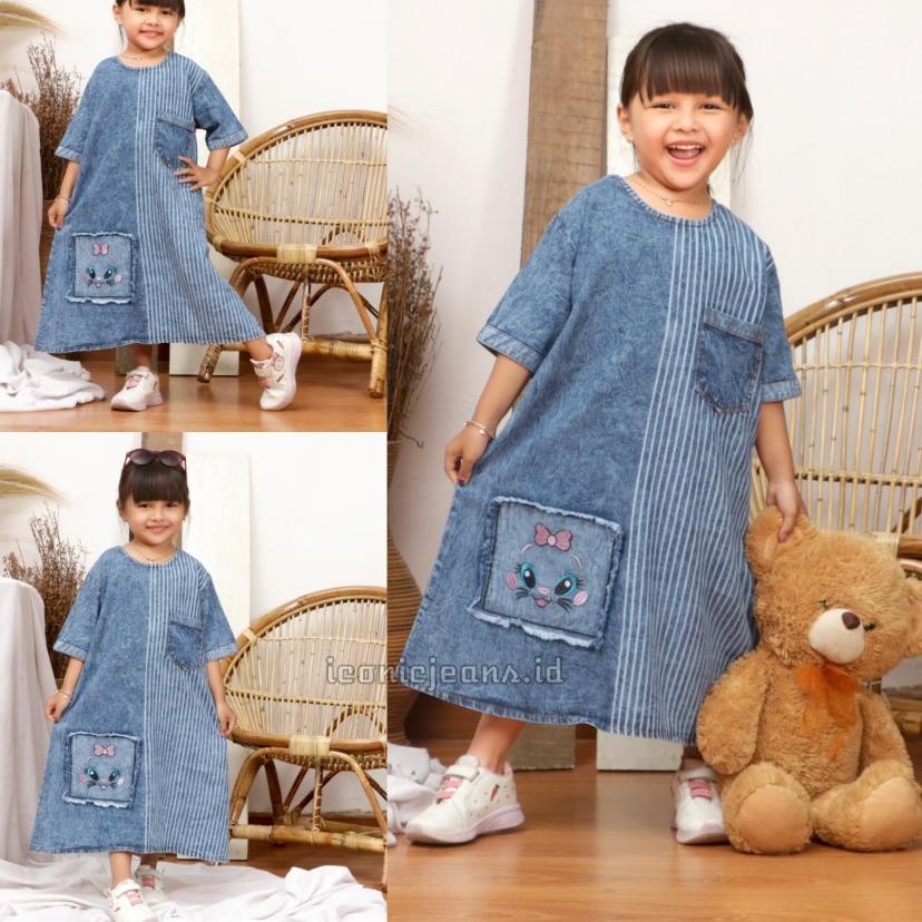 {PNJ.22De22ˣ} DENIM DRESS KIDS // DRESS JEANS ANAK