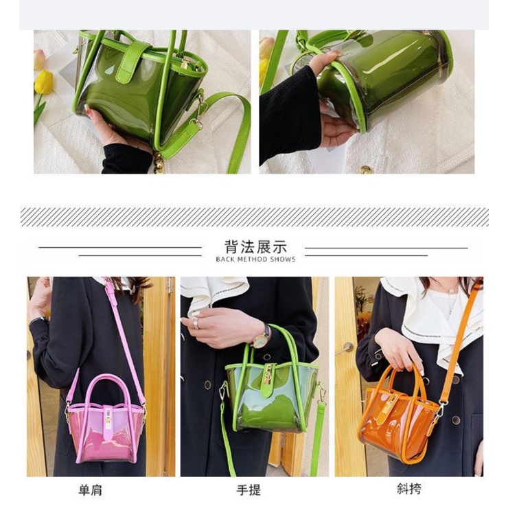 Tas selempang wanita | Tas bahu wanita| Totebag transfaran | Fashion wanita terbaru | Handbag wanita